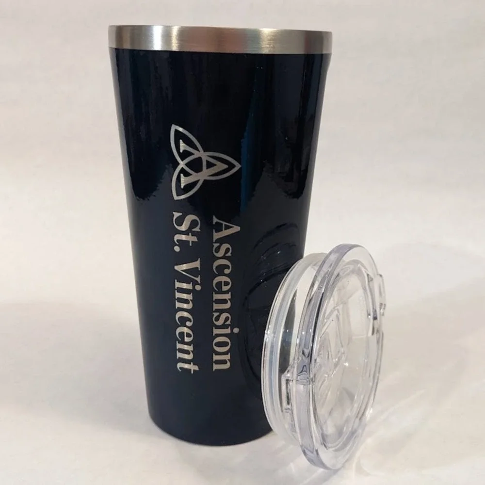 Corkcicle 16oz Insulated Tumbler Navy Blue Ascension St Vincent Stainless Steel